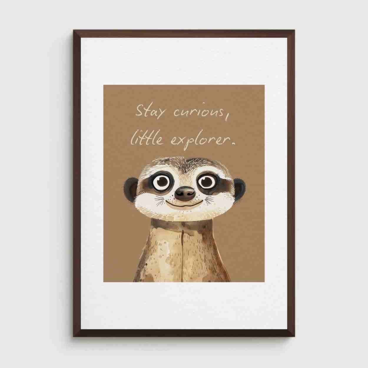Meerkat Nursery Print
