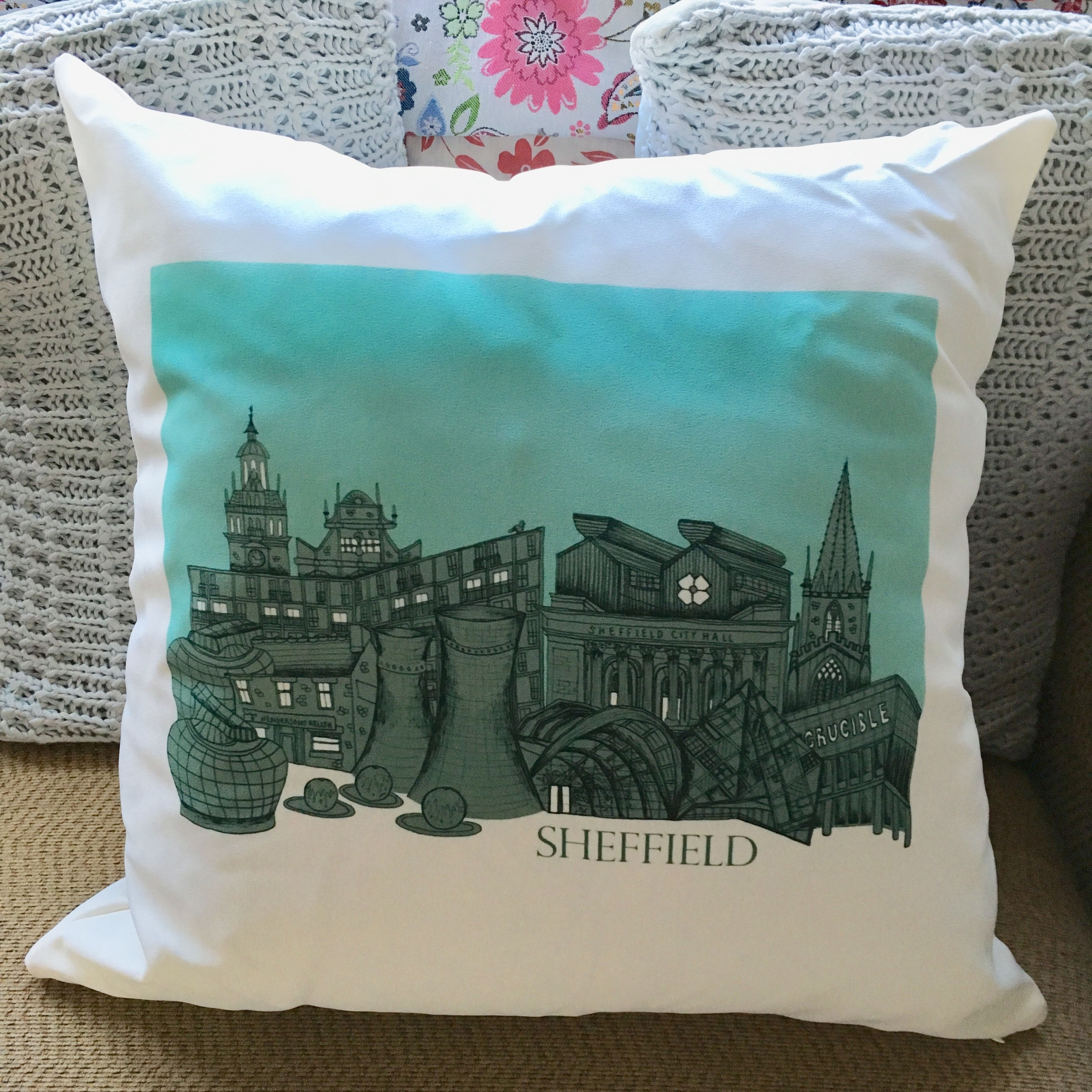 Sheffield Skyline Cushion 