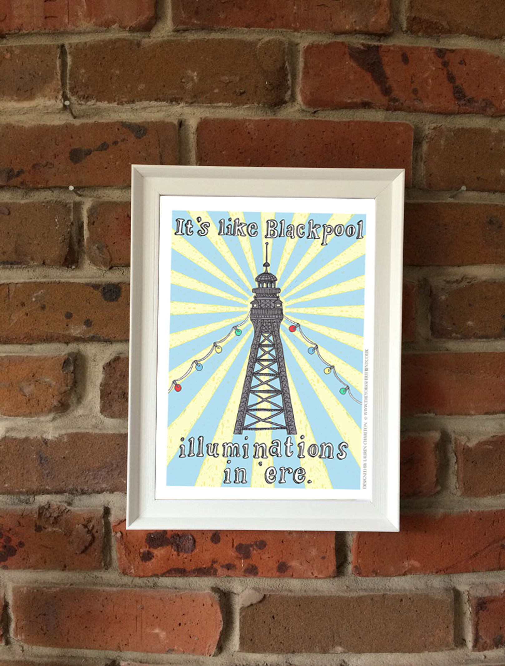 A4 Signed Print - 'Blackpool Illuminations'