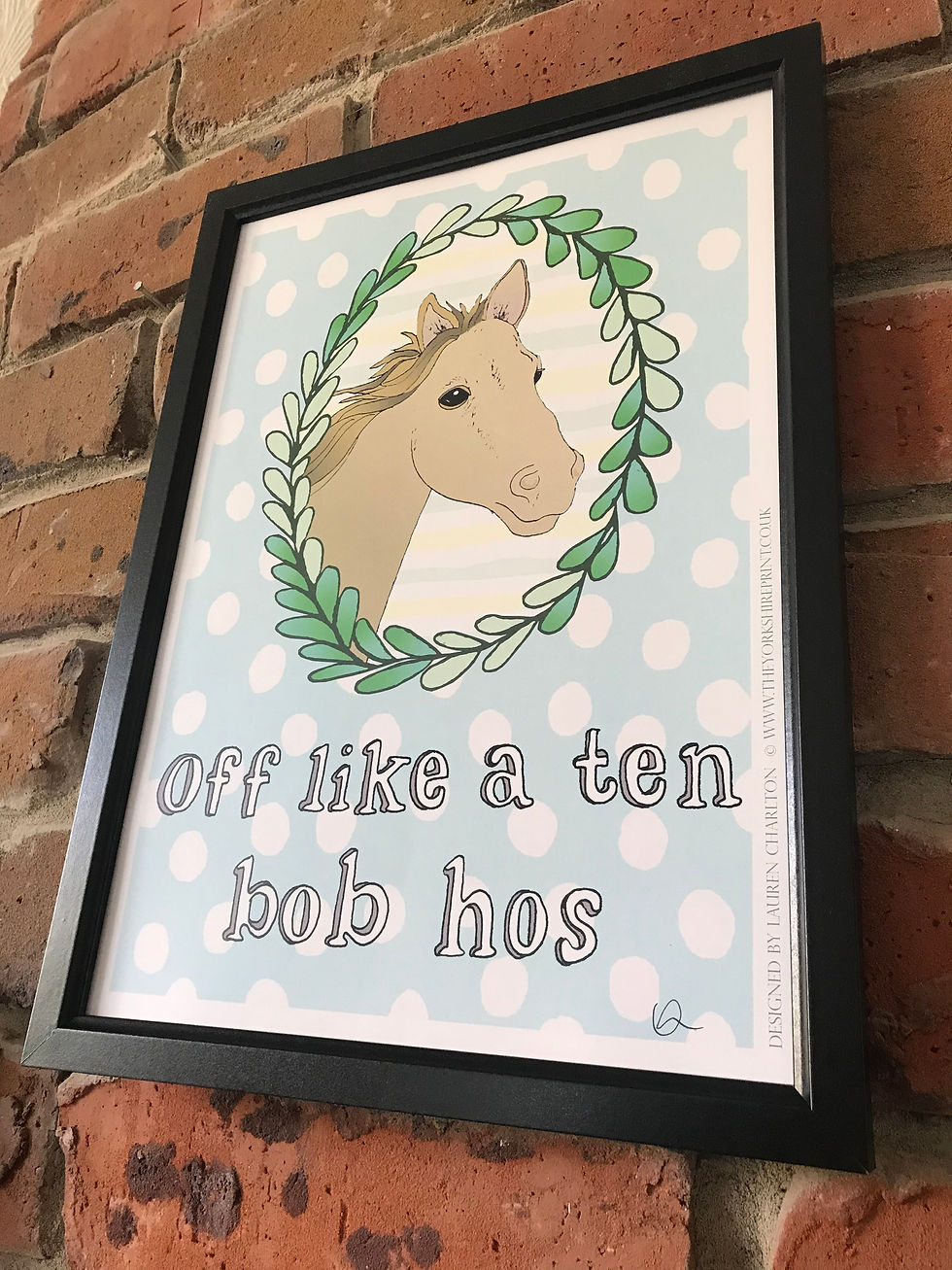 Thumbnail: A4 Signed Print - 'Off like a ten bob hos'