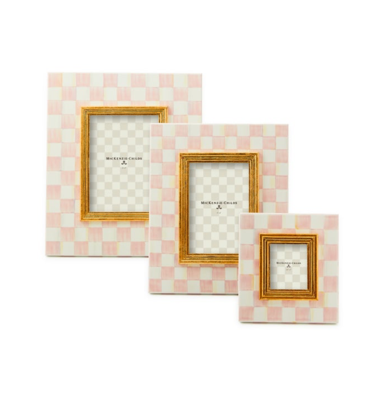MacKenzie-Childs Rosy Check Frames