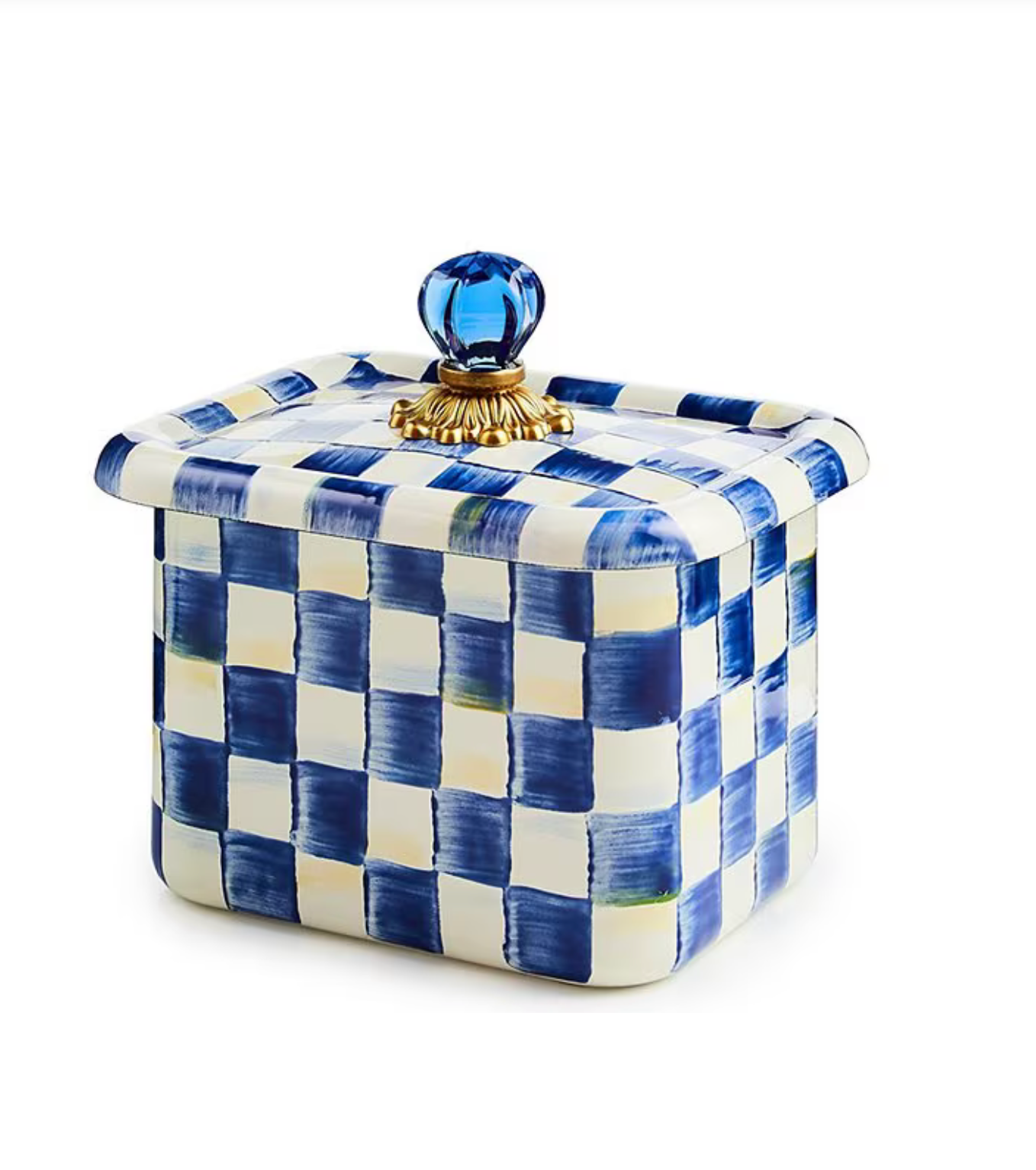 MacKenzie-Childs Royal Check Recipe Box