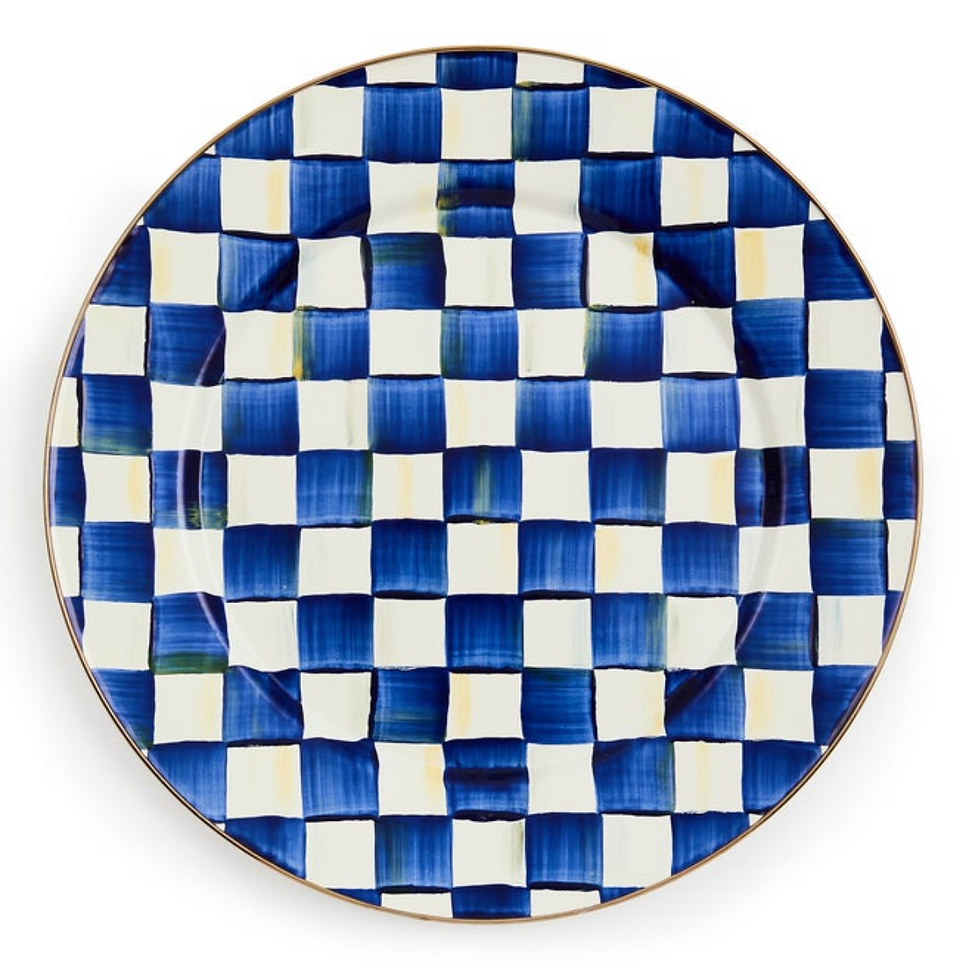 MacKenzie-Childs Royal Check Serving Platter