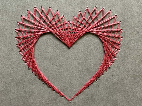 embroidered heart