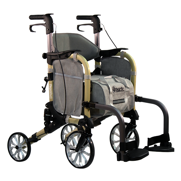Rollator de Aluminio Híbrida Champagne