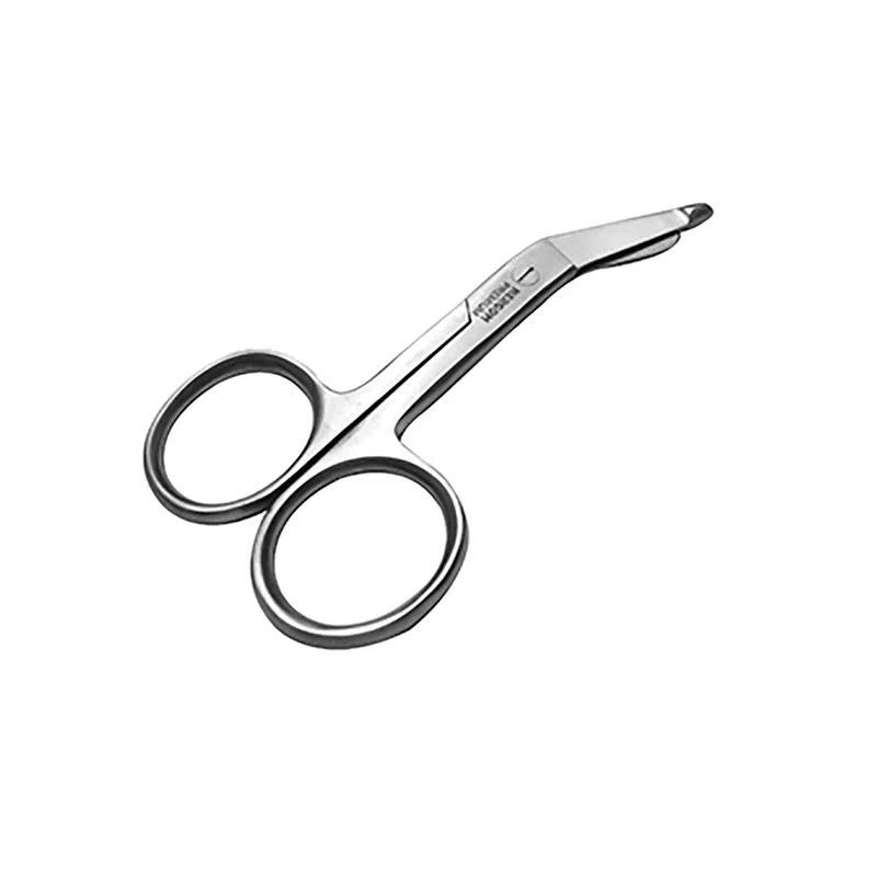 Tijera Angulada con Botón de Seguridad – Acero Inoxidable, 9 cm (7-57-7)