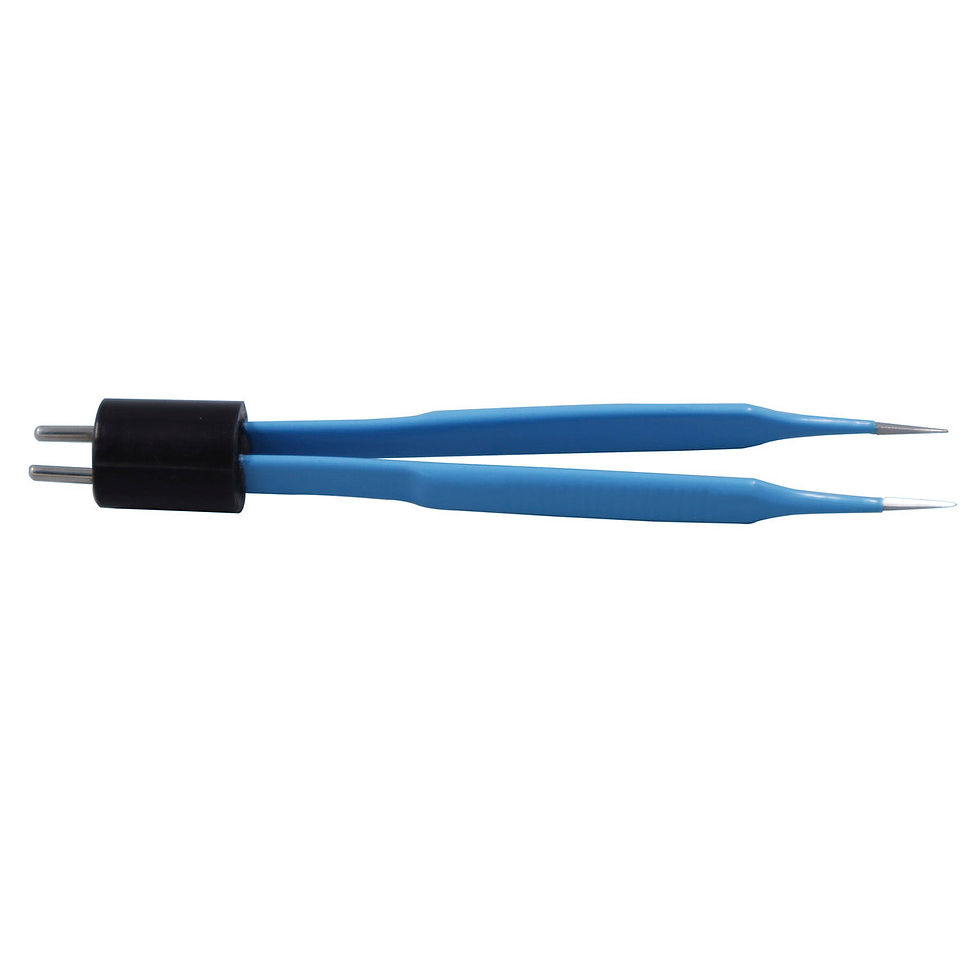 Pinza Curva McPherson 9CM con Punta de 5MM (Compatible con equipos Detronix con