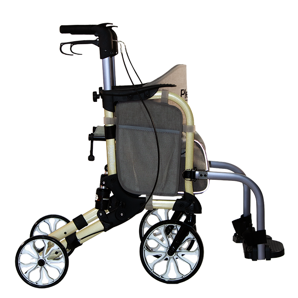 Rollator de Aluminio Híbrida Champagne