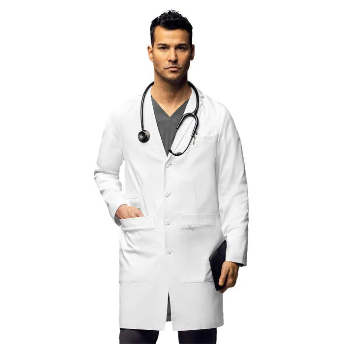 Bata de Laboratorio Larga para Hombre y Mujer / Bata Médica, hombre - 38", m