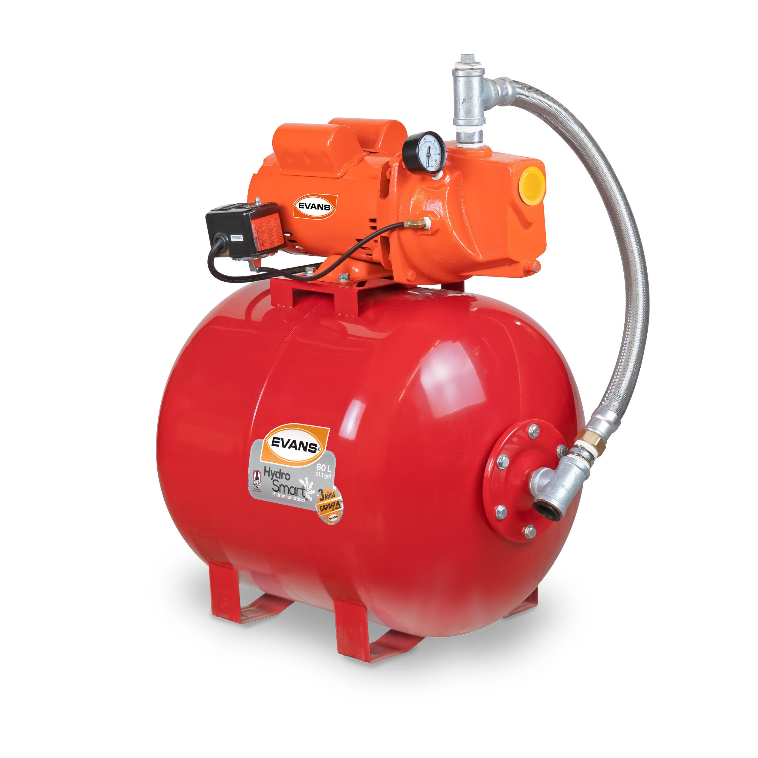 Equipo hidroneumático 1HP 80L