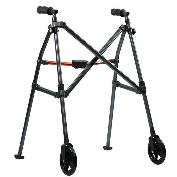 Andadera Plegable de Viaje Ultra Compacta de Aluminio Gris Acerado
