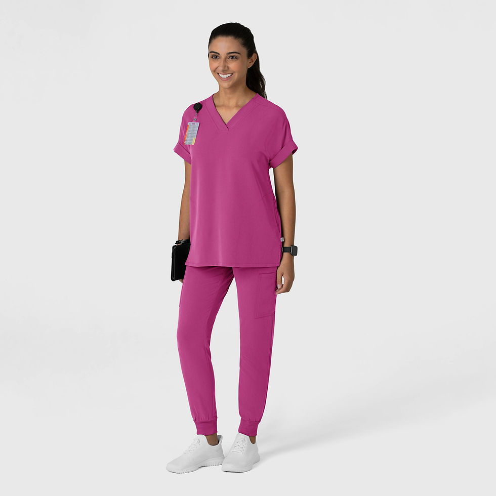 Scrub Médico con Filipina con Cuello V y Pantalón Corte, para Mujer Nova, s