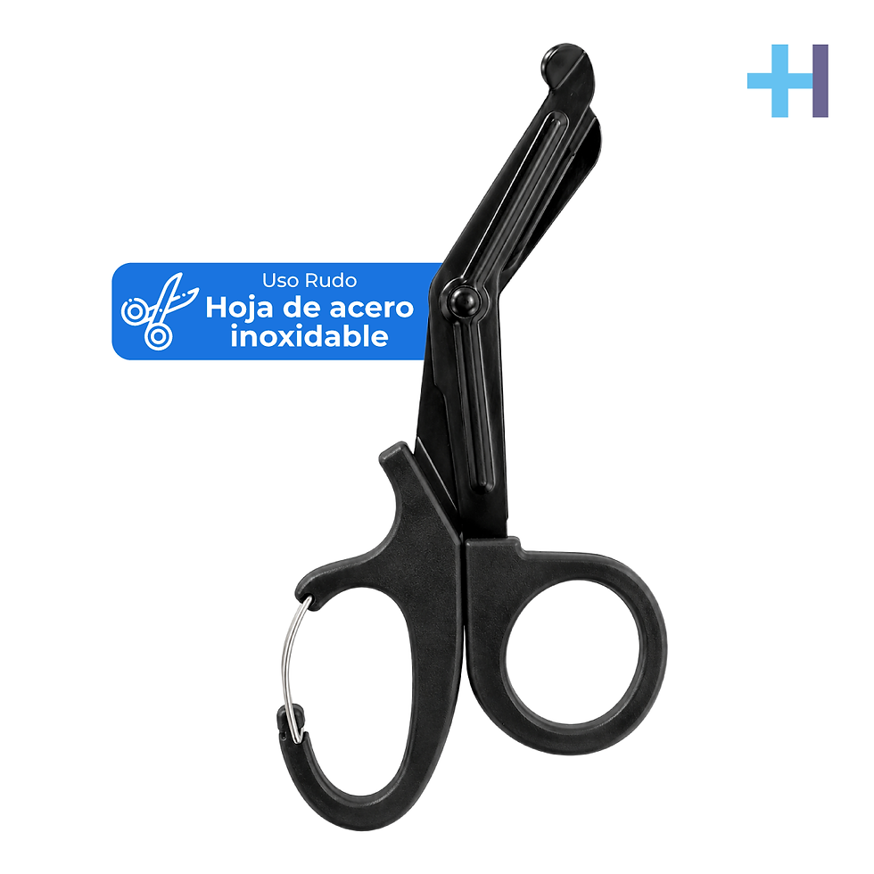 Tijeras Médicas de Uso Rudo para Emergencias, negro, 19 cm