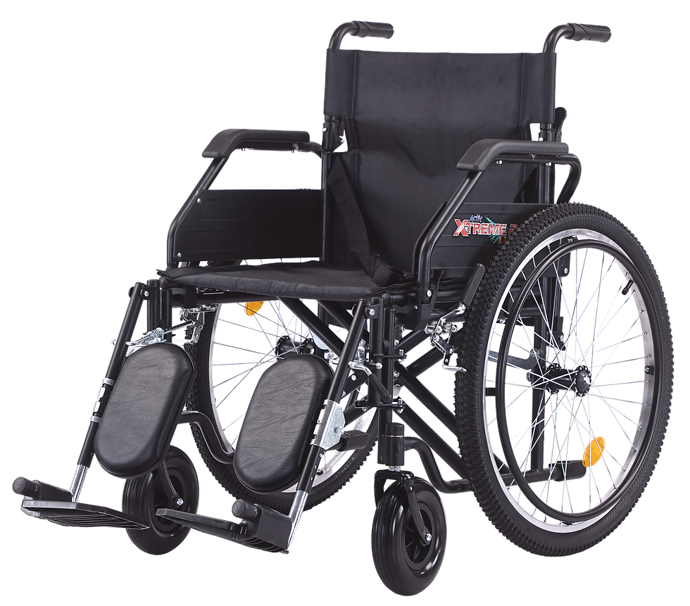 Silla Ruedas 18" Brazos FlipUp EP Desmontables/Abatibles Rin Aluminio 24" Negro