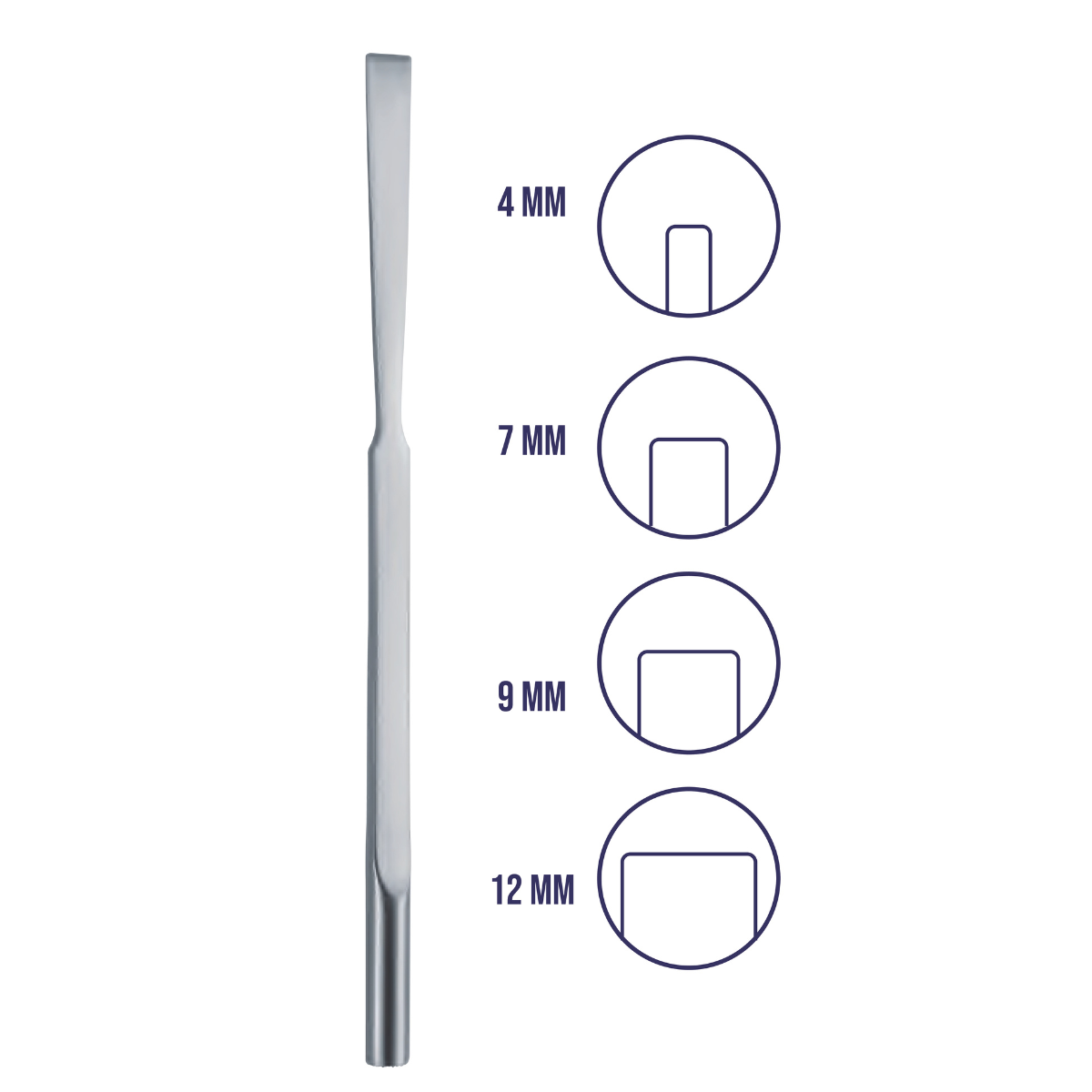 Osteotomo Cottle Hergom Premium, 12 mm