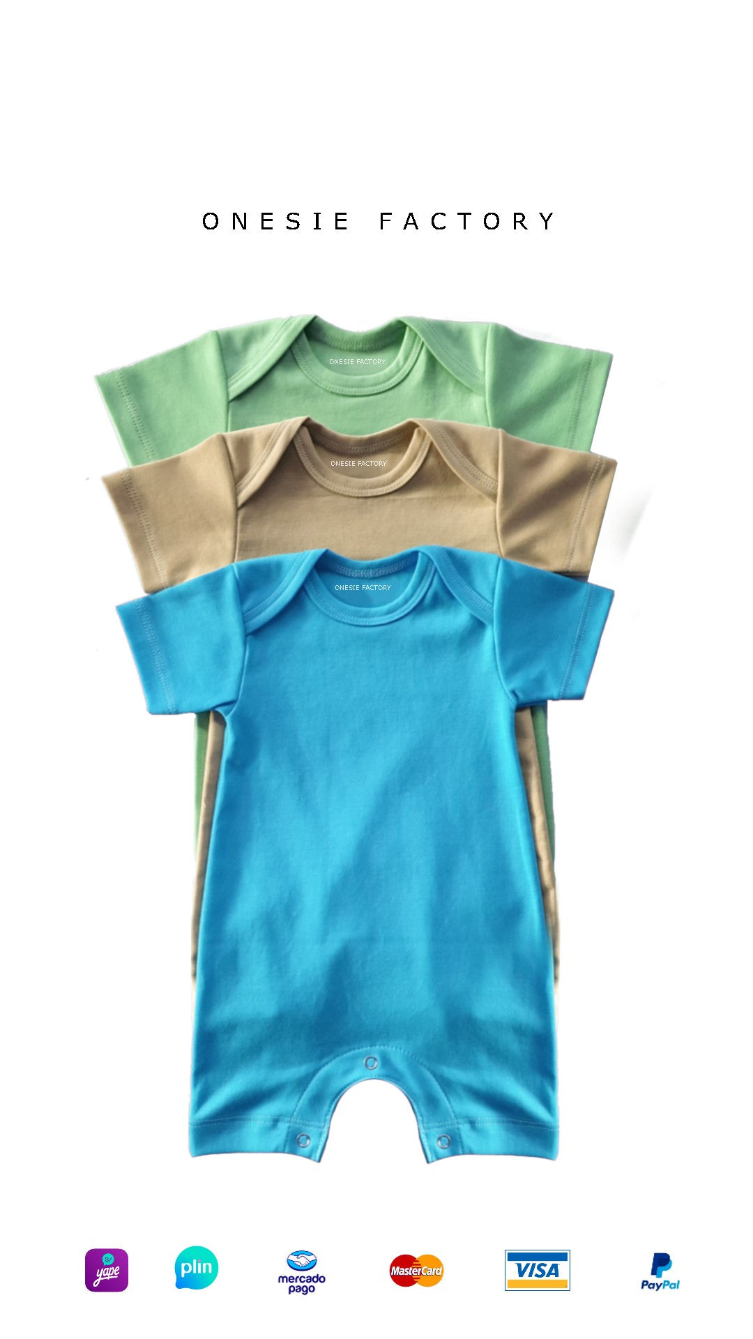 ROMPER MANGA CORTA - UNISEX