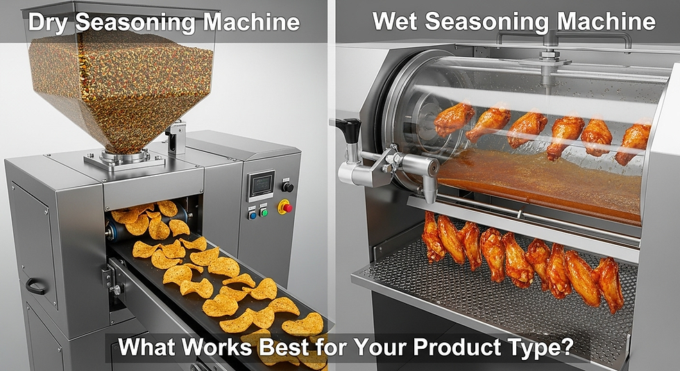 Dry vs Wet Seasoning Machines: What Works Best for Your Product Type