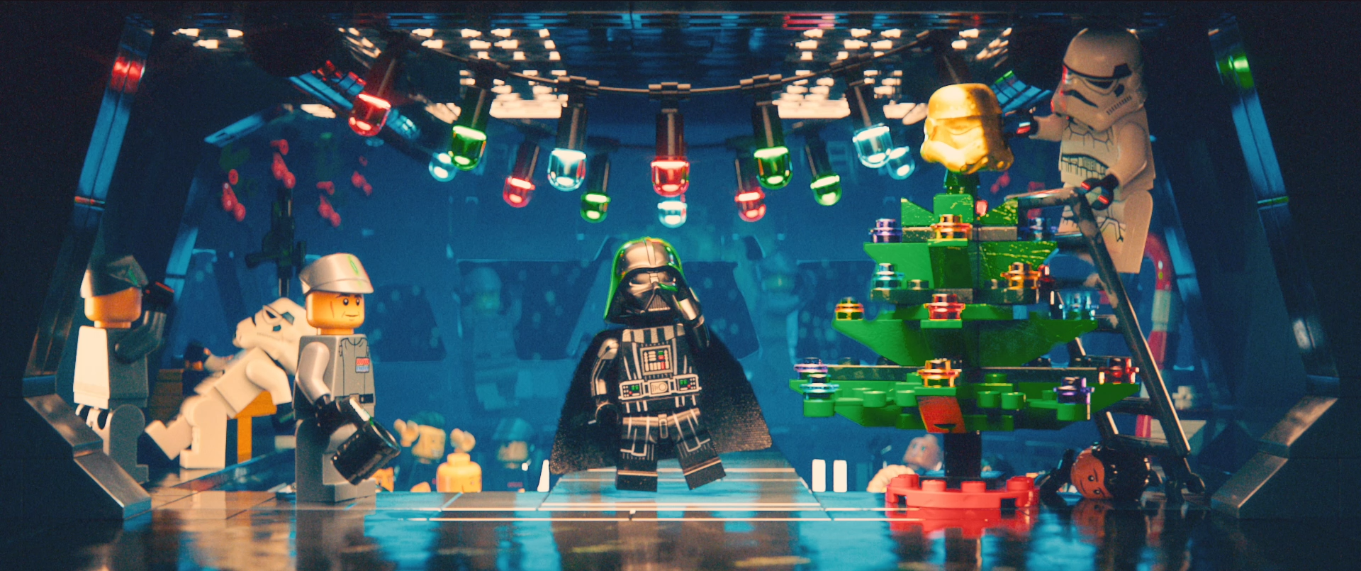 LEGO Star Wars characters in an animated scene