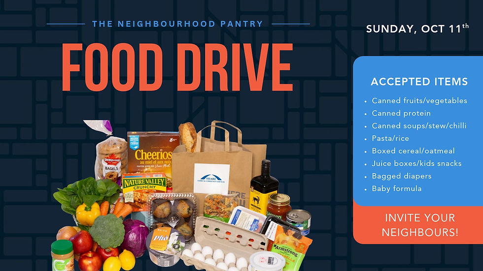 Thanksgiving Sunday & Food Drive