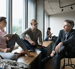 Professor with Students