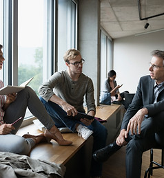 Professor with Students