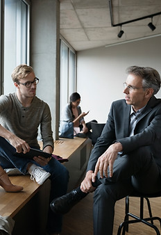 Professor with Students