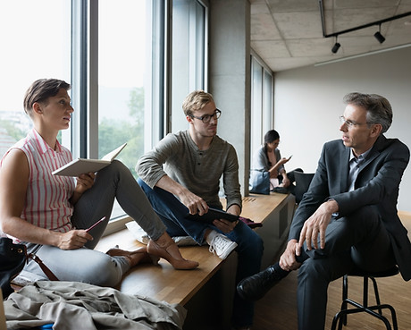 Professor with Students