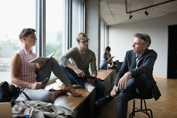 Professor with Students