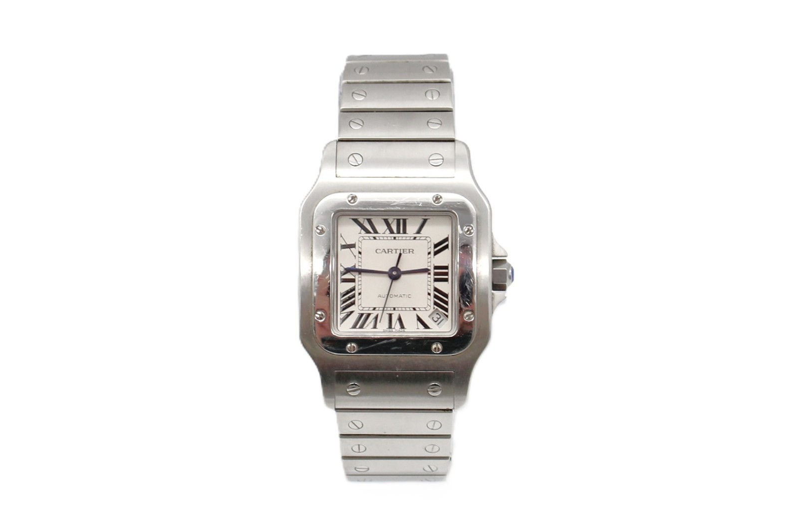Cartier Santos Galbée XL Automatic Steel Men's Watch W20098D6 Full Set Box/Paper
