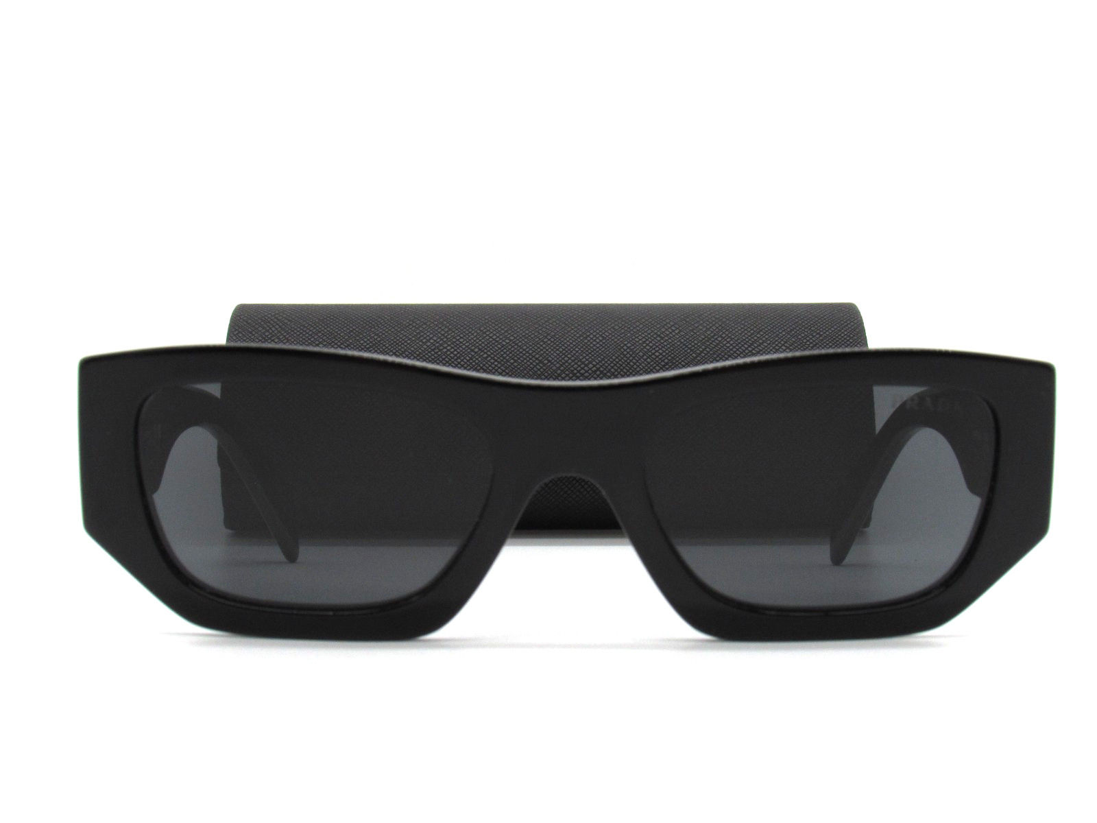 Prada SPR A01 Sunglasses Black / Grey Lenses Made in Italy