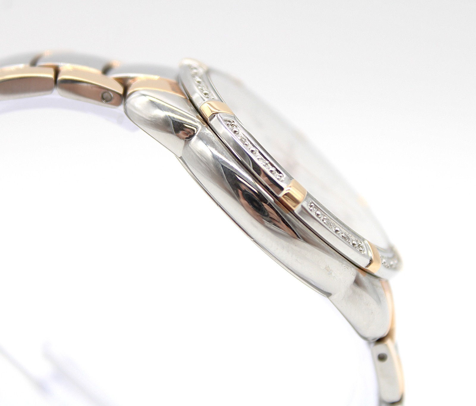 Bulova 98R177 Women’s Diamond Collection Two-Tone Watch MOP Dial