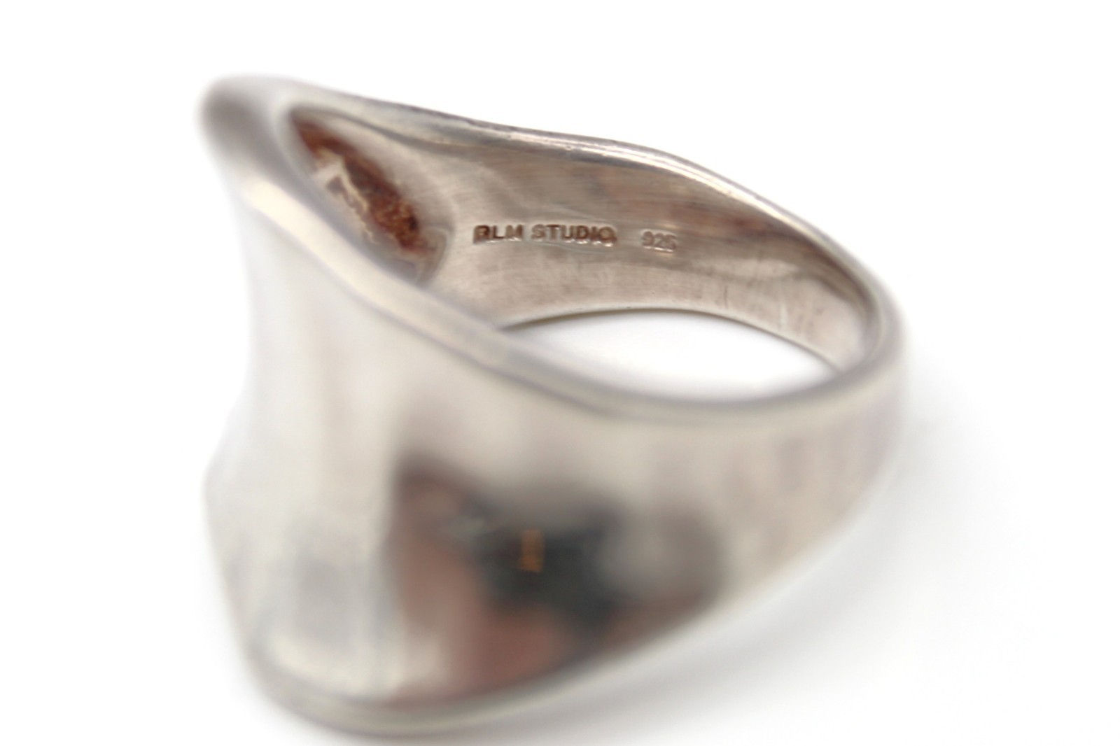 RLM Studio 925 Sterling Silver Modernist Wave Statement Ring Size 10.5 9.8g