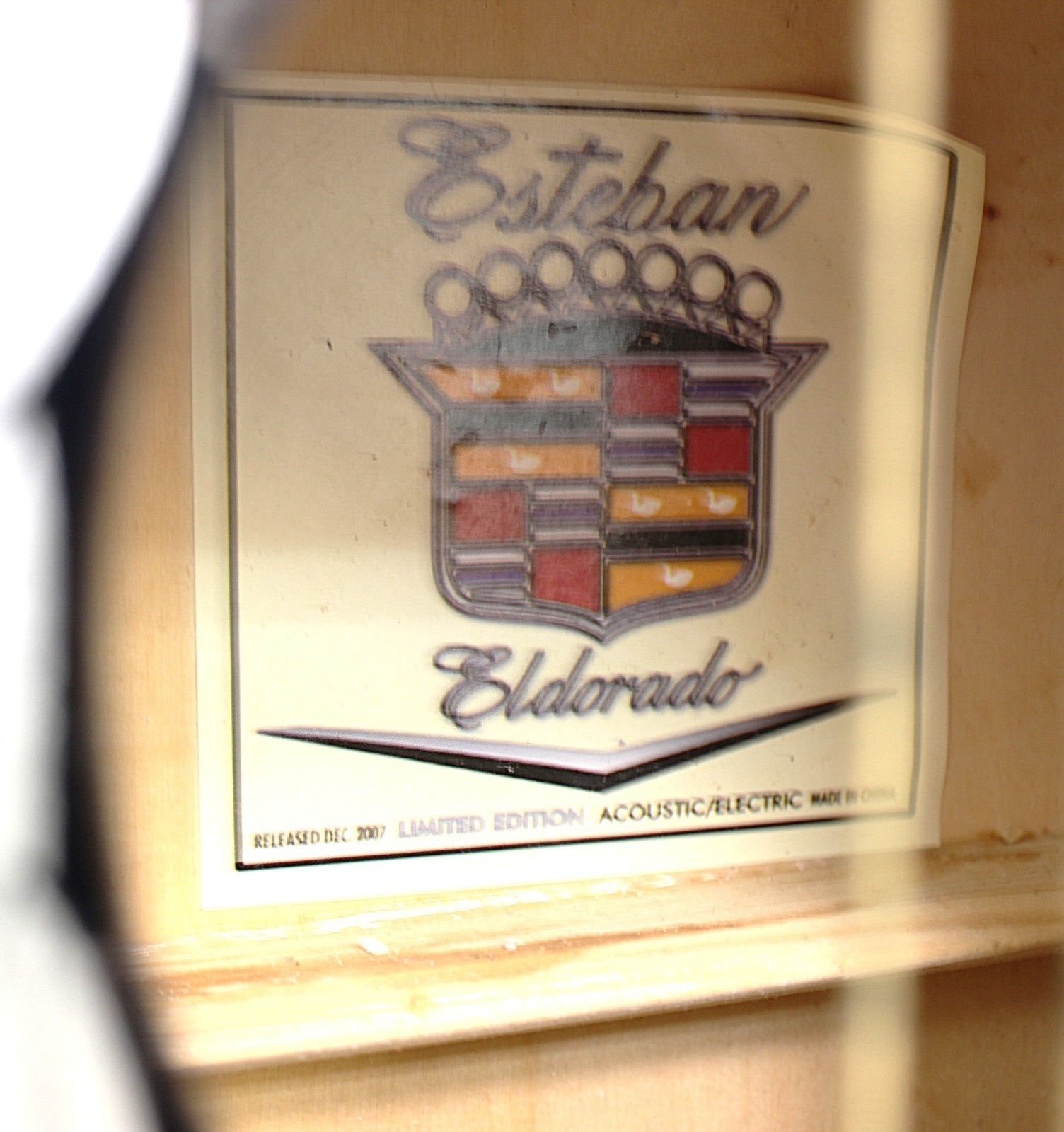 Esteban Eldorado Cadillac Limited Edition Acoustic Electric Guitar w/Case