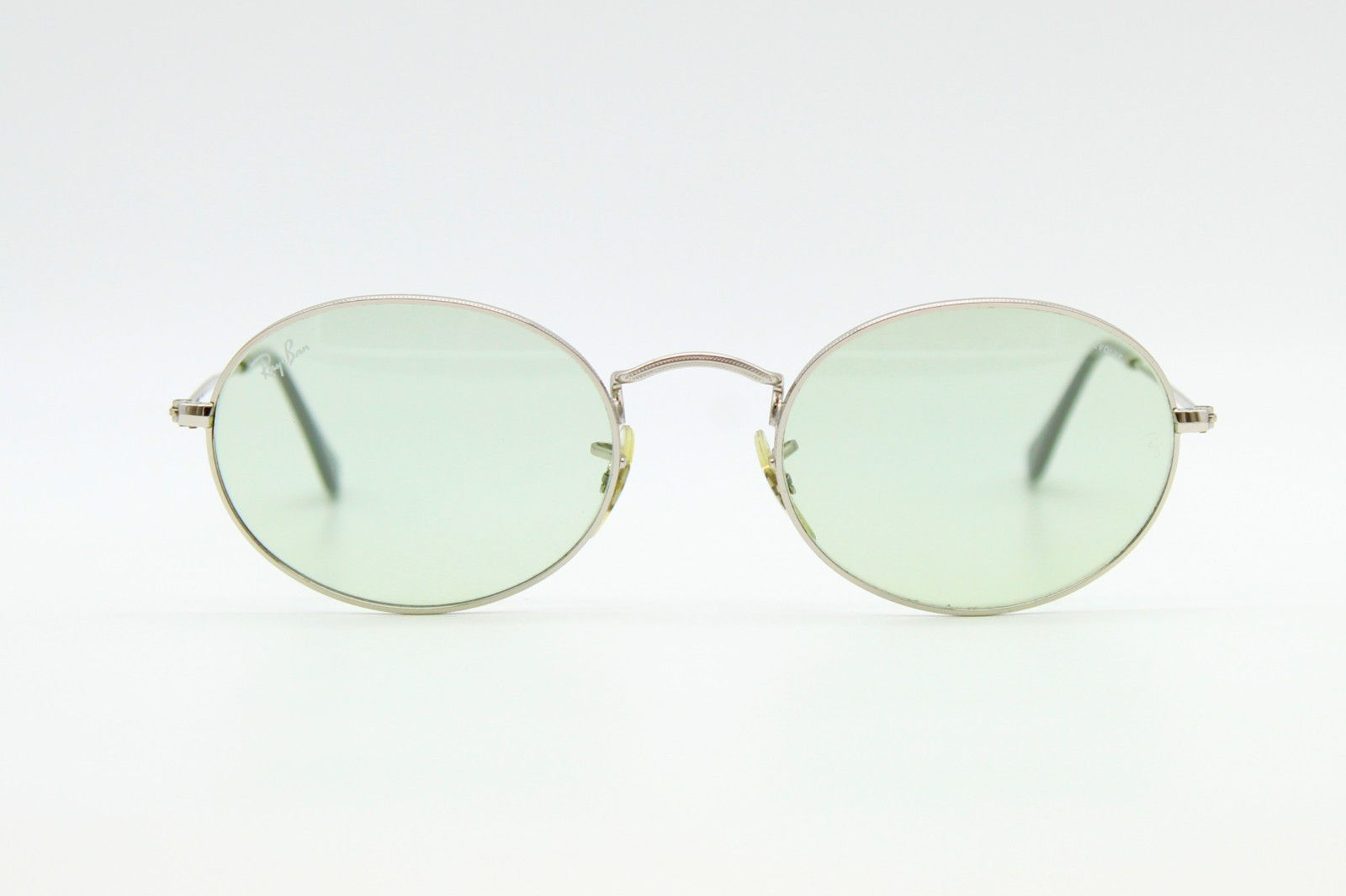 Ray-Ban RB3547 Oval Evolve Sunglasses 003/71 54-21 Silver Green Photochromic