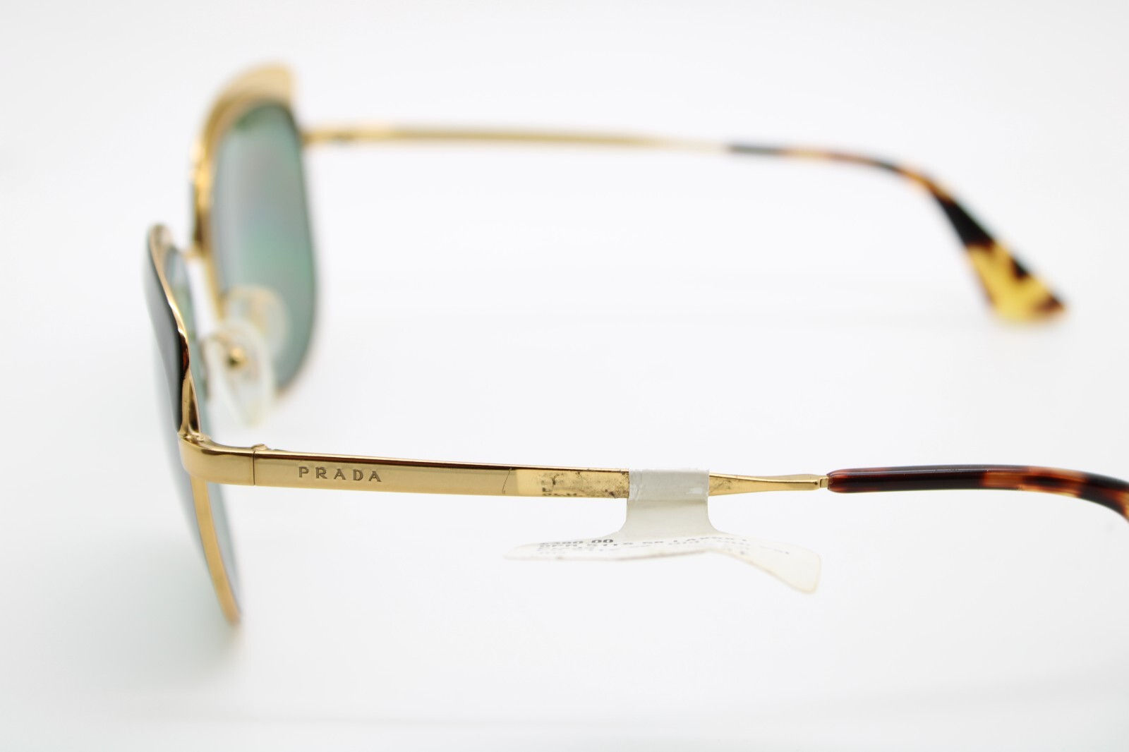 Prada SPR51T SPR/51T LAX/5X1 Antique Gold/Black Polarized Sunglasses 56mm