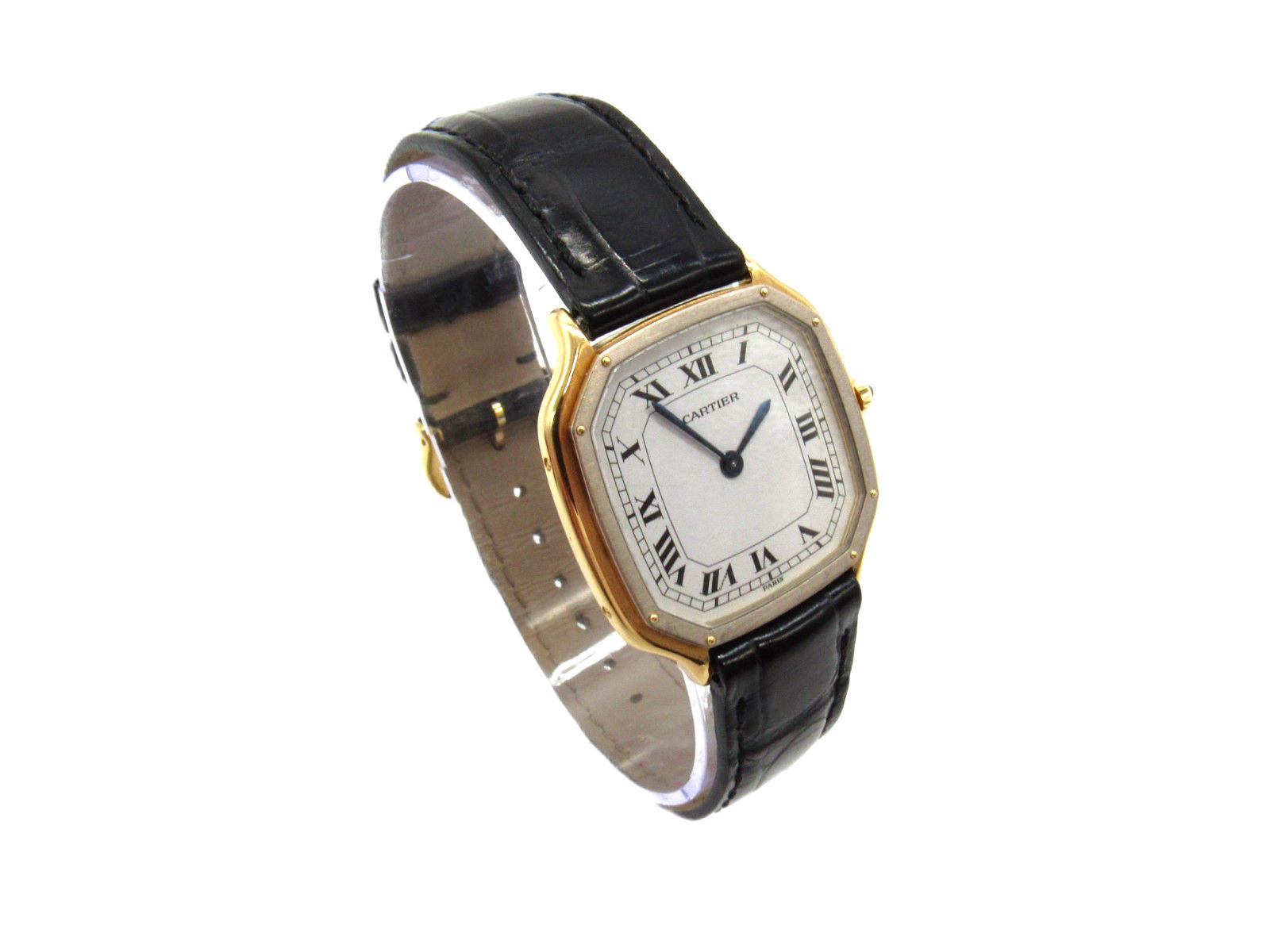 Cartier Trianon 18K Two-Tone Gold Manual Wind Watch 28mm Ref. 96063 Roman Dial