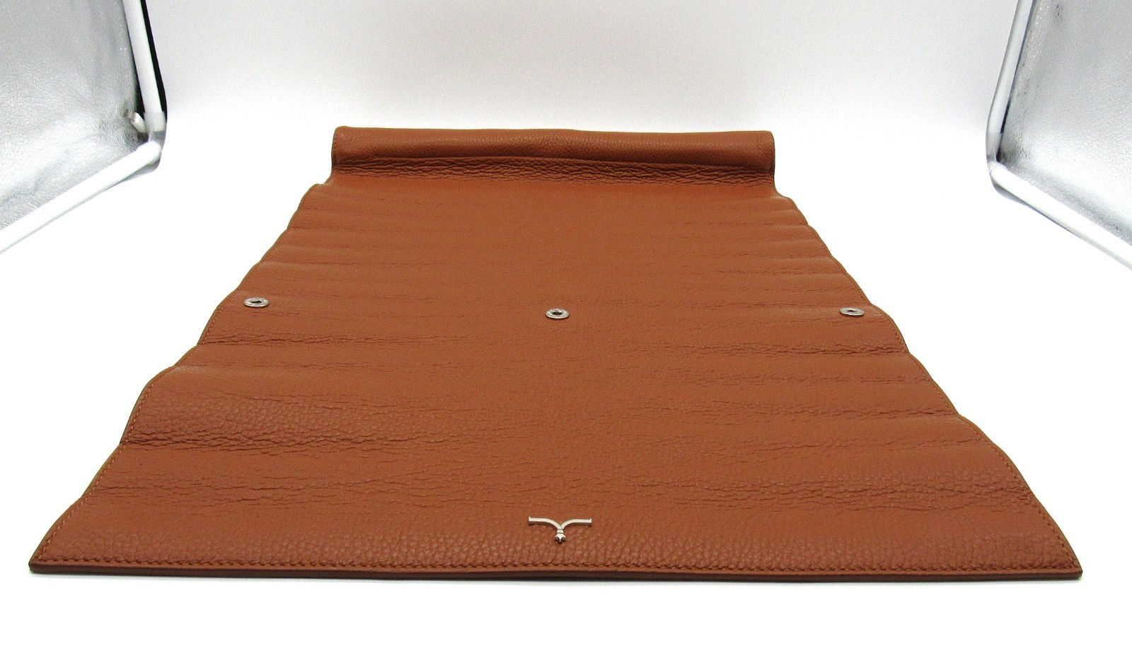 Larusmiani Bergamont Travel Backgammon Set Deerskin Calfskin Suede Italy