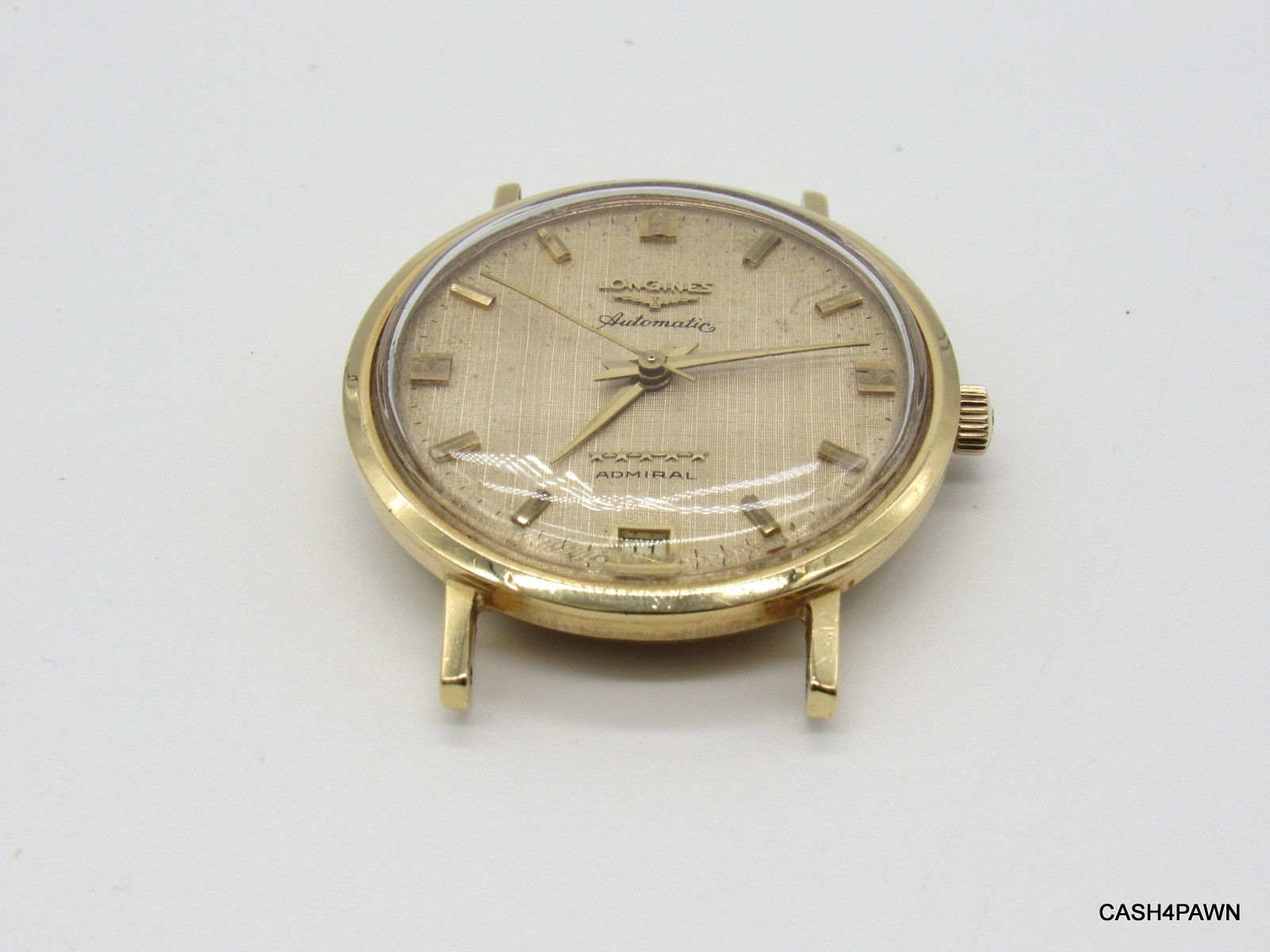 Vintage Longines Admiral 5 Star  18K Solid Gold  Automatic Watch Head