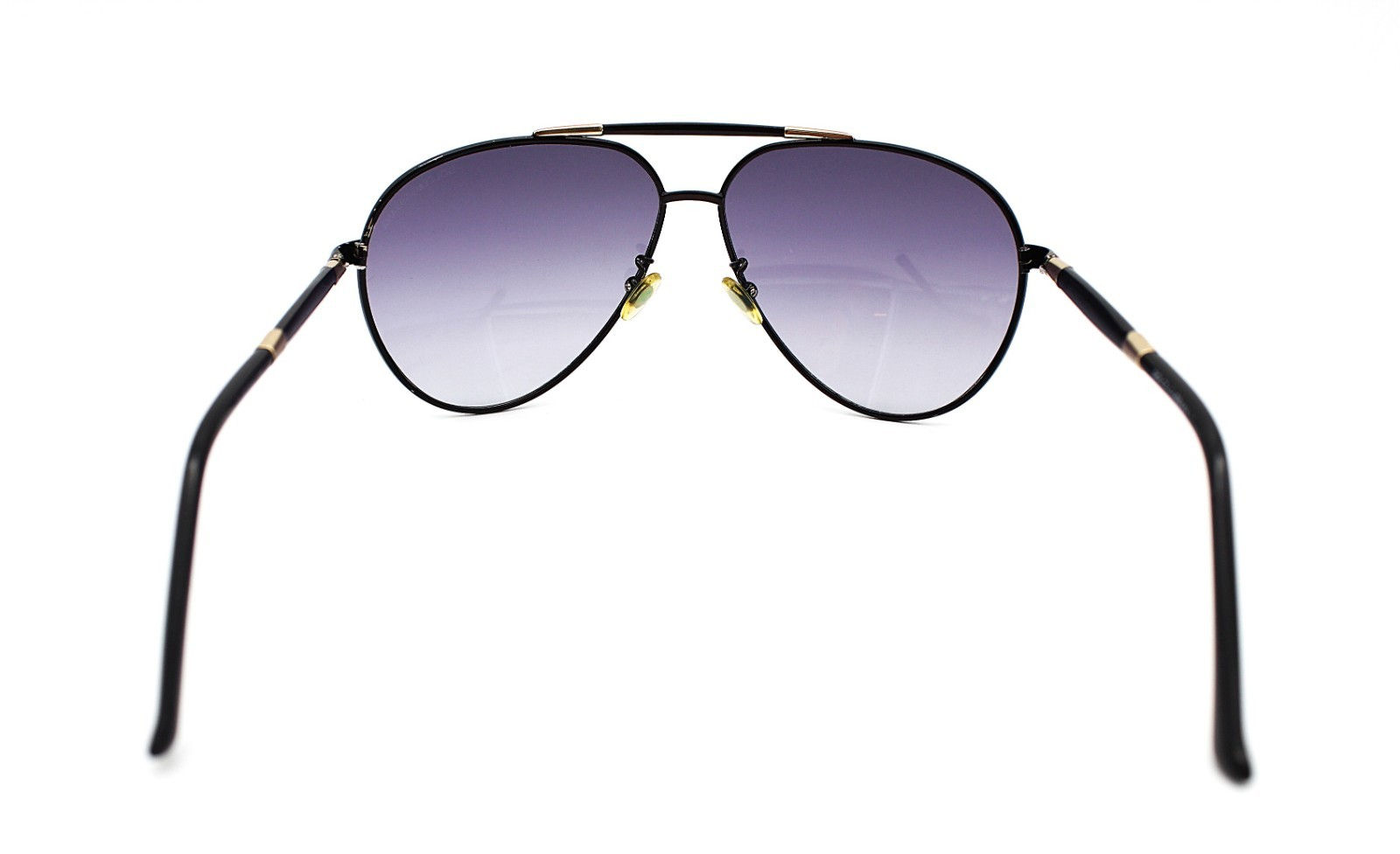 DOLCE & GABBANA DG2109 62-12-133 Black Gold Purple Aviator Sunglasses Men's