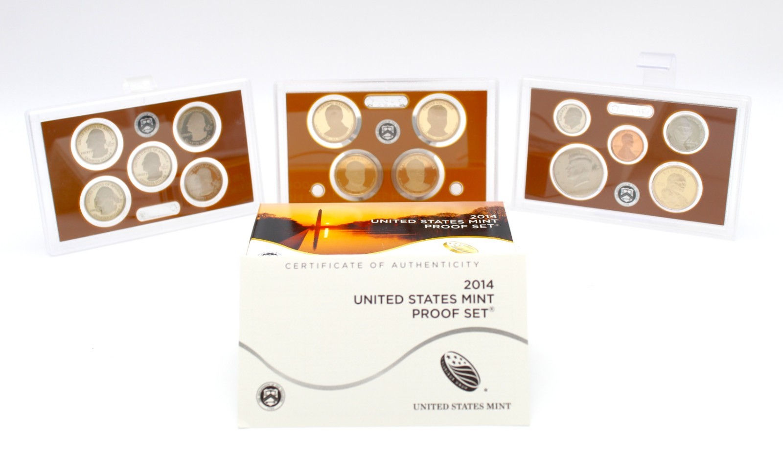 2014 United States Mint Proof Set 14 Coin Set w/ OGP & COA San Francisco Mint