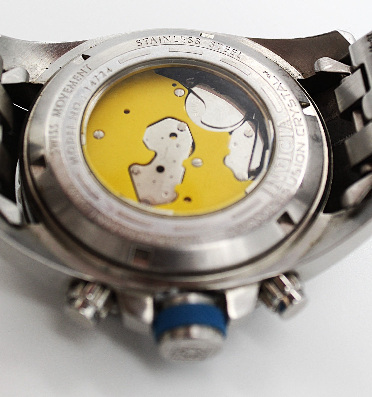 Invicta Pro Diver Chronograph Swiss Movement Stainless Steel Watch Model 14724