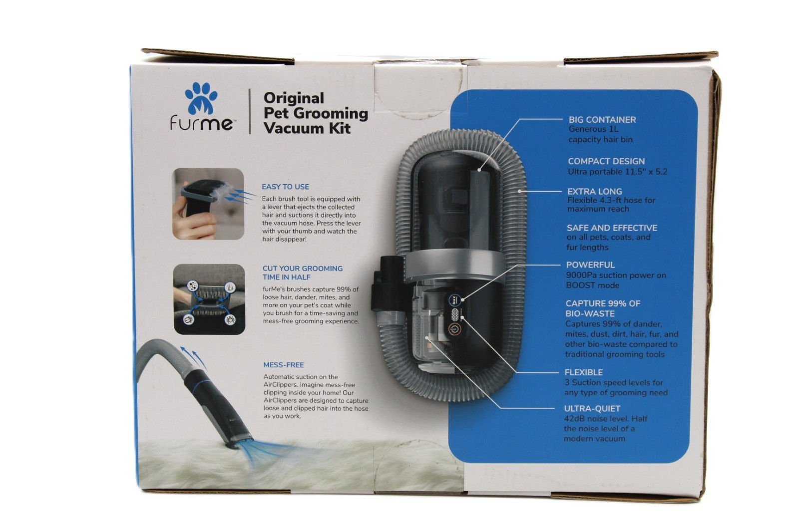 FurMe FM-01 5-in-1 Pet Grooming Vacuum System Dog Cat Grooming Kit New
