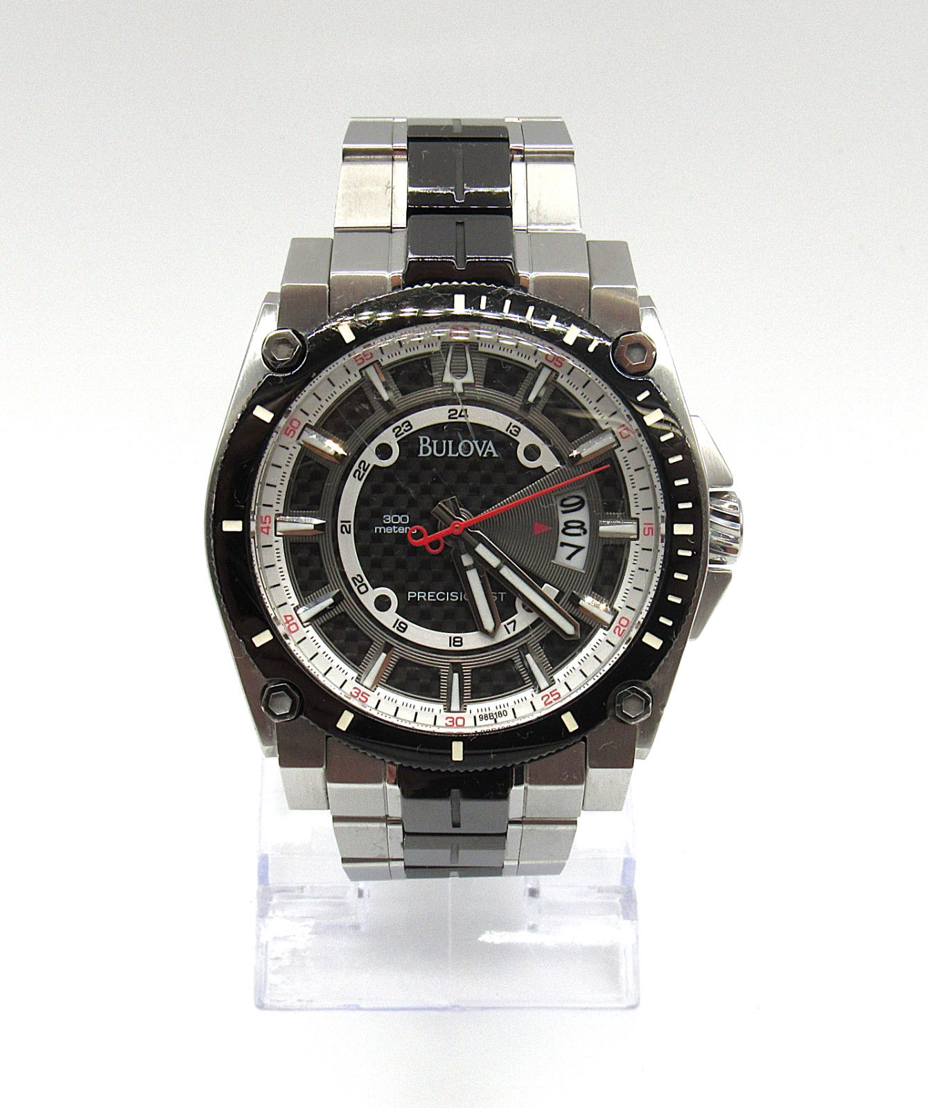 Bulova Precisionist Men's 300M Stainless Steel Quartz Watch C9601036 w/ Box