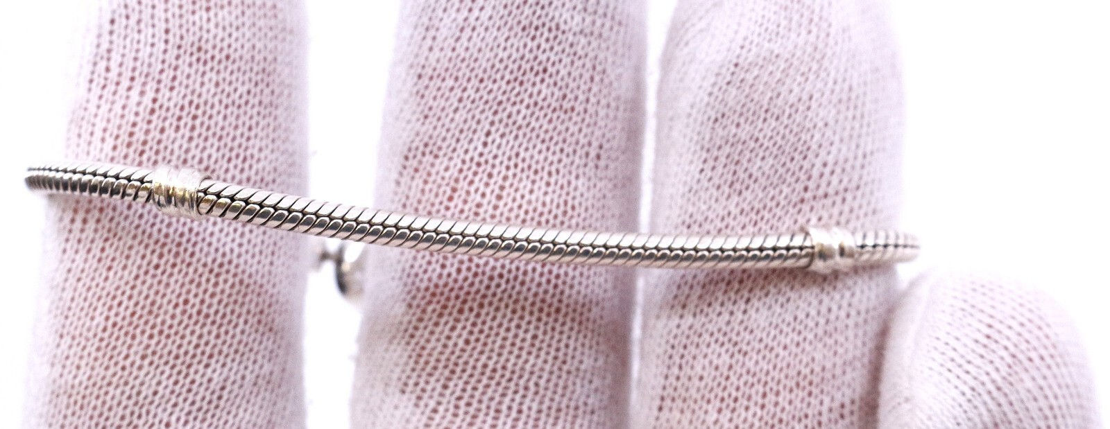 Genuine Authentic Pandora S925 ALE Heart Clasp Bracelet 7"