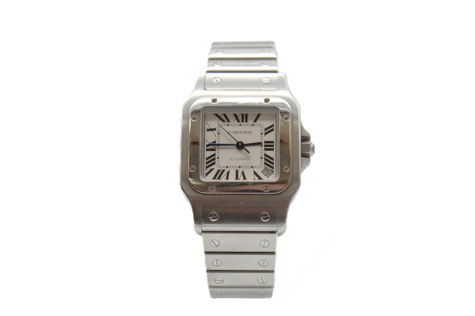 Cartier Santos Galbée XL Automatic Steel Men's Watch W20098D6 Full Set Box/Paper