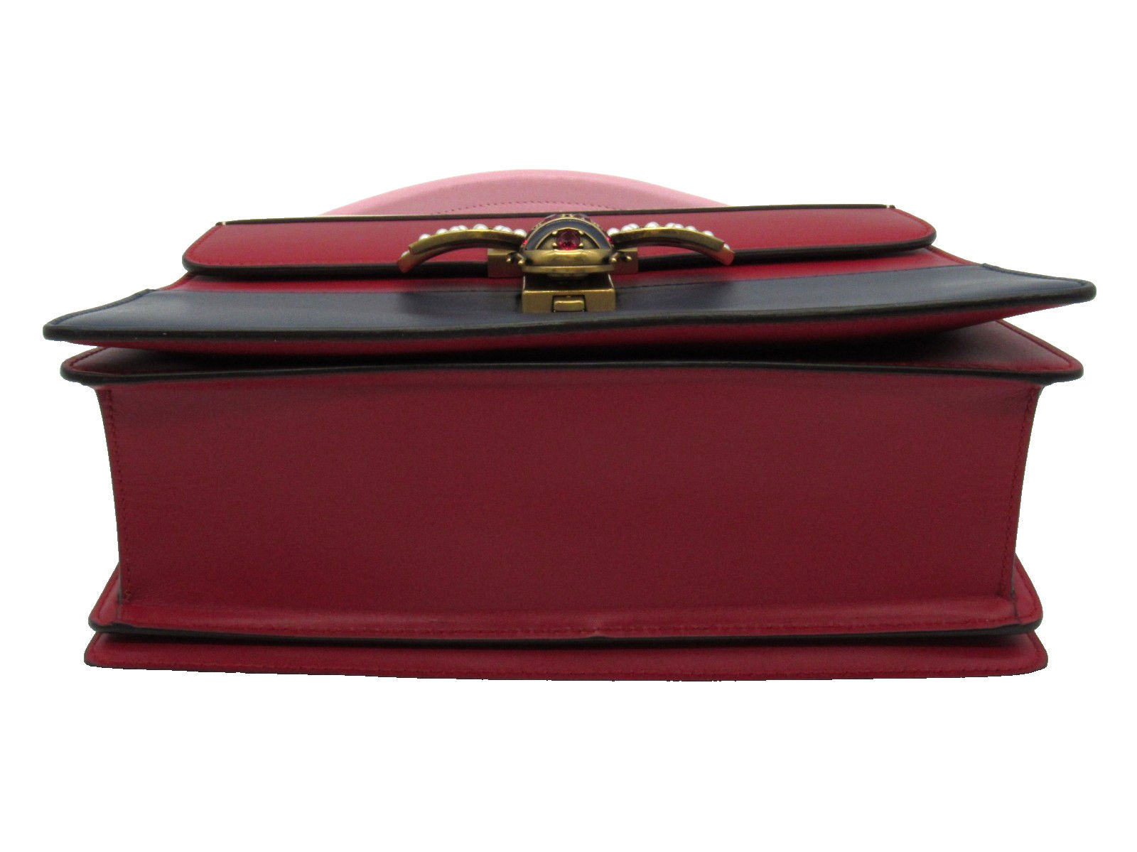 GUCCI Queen Margaret Bee Blind For Love Leather Shoulder Bag Multicolor 476541