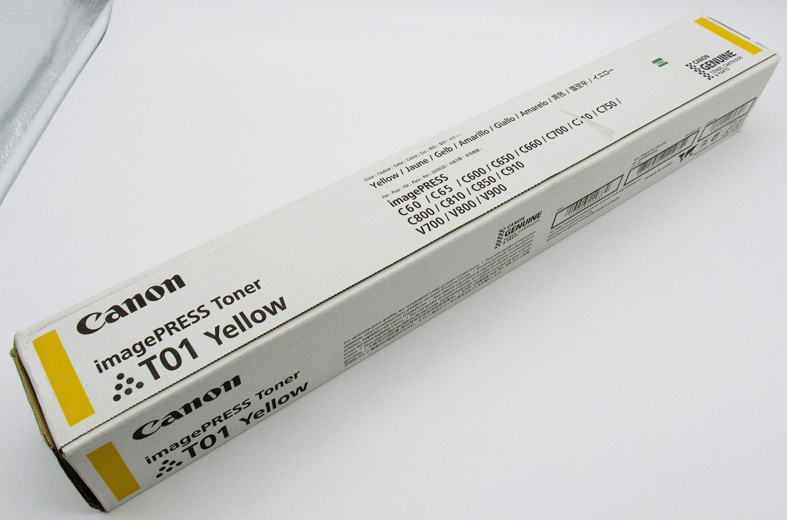 BRAND NEW CANON GENUINE T01 YELLOW imagePRESS TONER 8069B001[AA] GS1-128