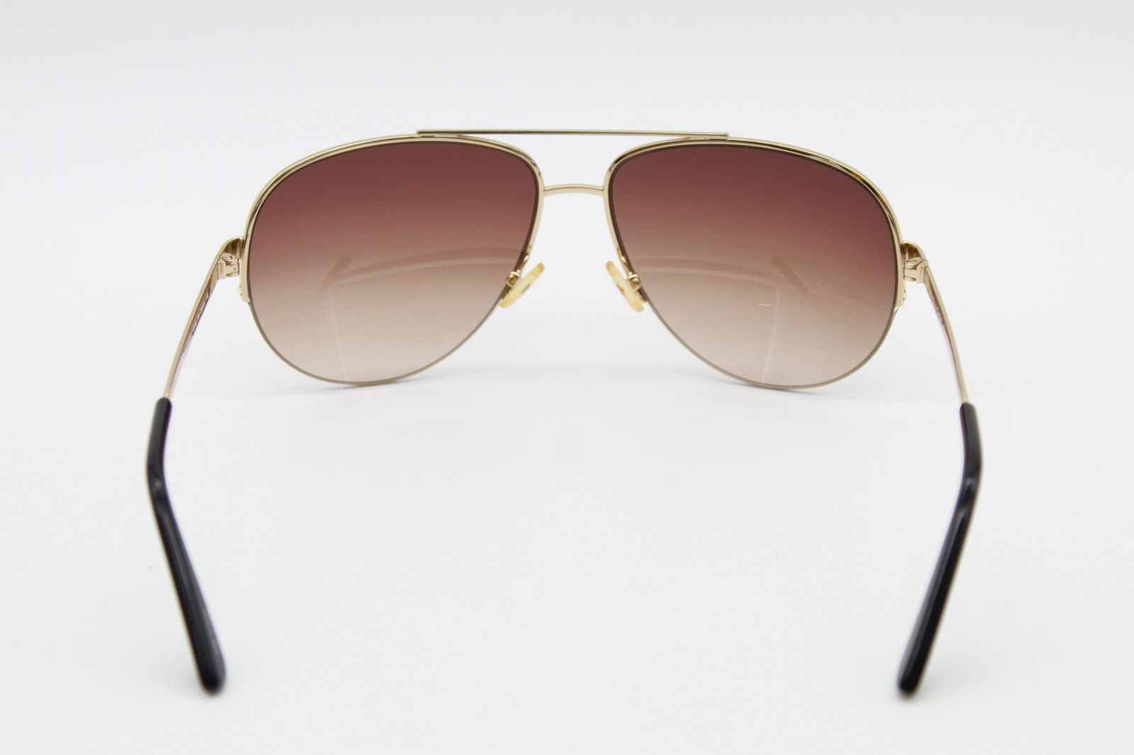 Juicy Couture Platinum/S 03YG Y6 Aviator Sunglasses Gold Brown Gradient 58-14
