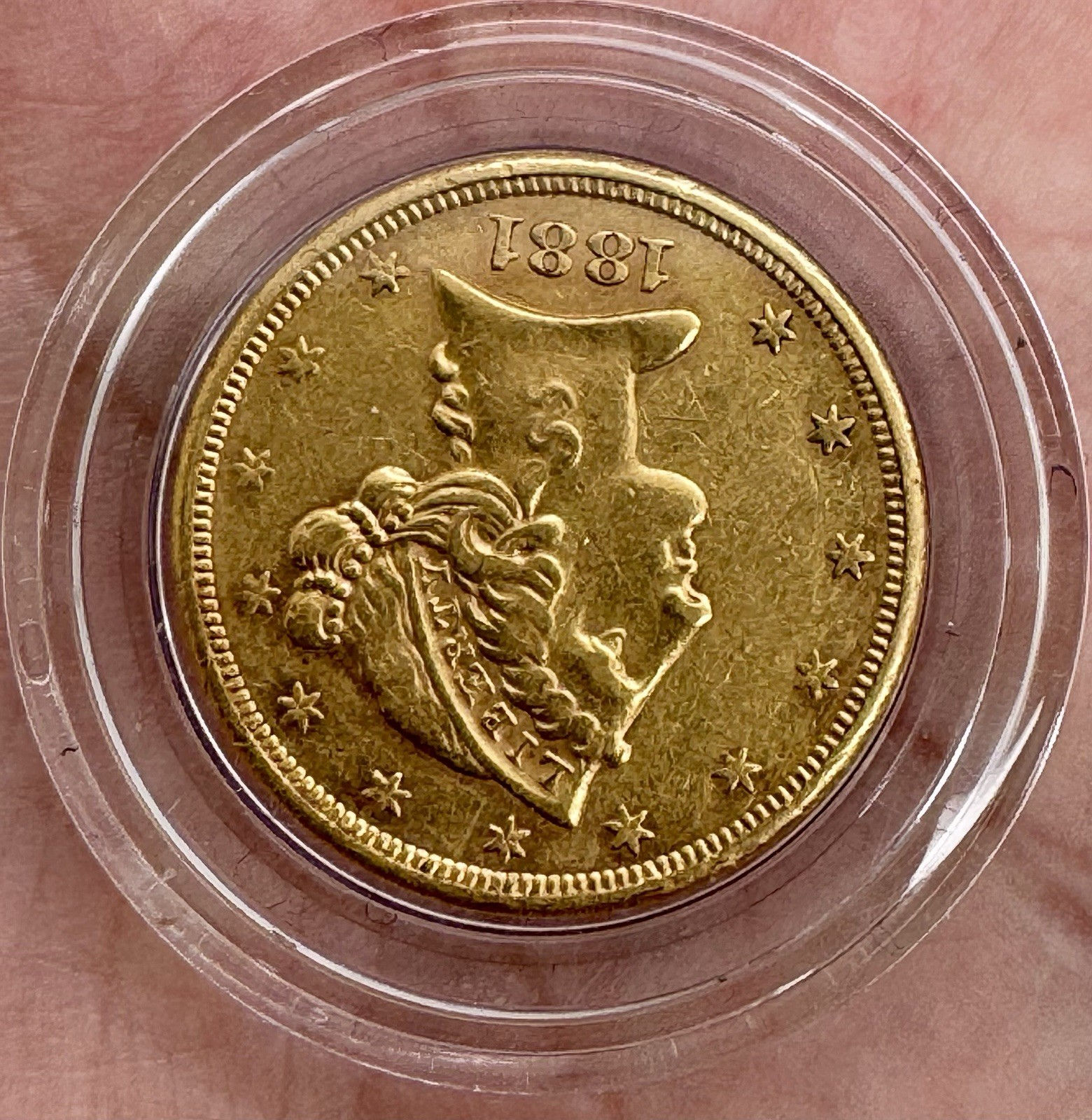 1881 Liberty $5 Gold Half Eagle .900