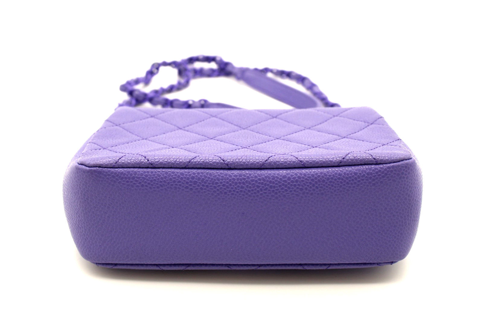 CHANEL Limited Incognito Mini Square Flap Bag Violet Purple Caviar Leather